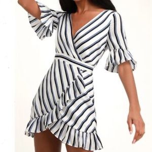 BB Dakota visual pursuit striped dress